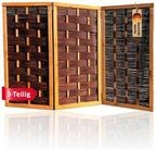 NOOR Paravent Weide DELUXE - klappbar - Sichtschutz-Module (3 St), hochwertiger Wind-