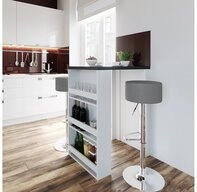 Vicco Bartisch, Wei&szlig;/Anthrazit, 57 x 80 cm (1-St)