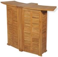vidaXL Gartentisch, Klappbarer Bartisch 155x53x105 cm Teak Massiv