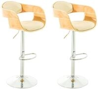 CLP Barhocker 2er Set Barhocker Kingston Kunstleder