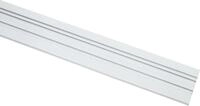 GARDINIA Vorhangschiene, 2-l&auml;ufig, Fixma&szlig;, Metall, Serie Aluminim-Vorhangschiene