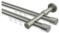 INTERDECO Gardinenstange Prestige Santo, &Oslash; 20 mm, 2-l&auml;ufig, Wandmontage,