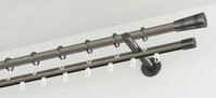 GARDINIA Gardinenstange Chicago, &Oslash; 20 mm, Fixma&szlig;, Metall, Serie Einzelprogramm