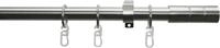 GARDINIA Gardinenstange Set Metall, 1-l&auml;ufig, Fixma&szlig;, verschraubt, 1-Lauf
