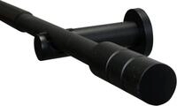 GARDINIA Gardinenstange Set Metall, &Oslash; 19 mm, 1-l&auml;ufig, ausziehbar, mit Bohren,
