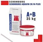 Schomburg Spachtelmasse Schomburg Aquafin 2K/M-PLUS Dichtungsschl&auml;mme 35 kg Grau A+B