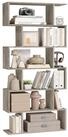 VASAGLE B&uuml;cherregal, 1-tlg., Standregal, B&uuml;roregal, 6 F&auml;cher, Holzwerkstoff,