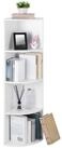 VASAGLE Eckregal, B&uuml;cherregal, 4 Ebenen, Standregal, freistehende