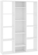 vidaXL Raumteiler, Paravent/B&uuml;cherregal Wei&szlig; 100x24x140 cm Holzwerkstoff