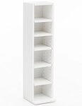Wohnling B&uuml;cherregal WL5.336 WL5.336 Wei&szlig; 21x91x25,5 cm Wandregal 6 F&auml;cher