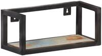 vidaXL Regal Wandregale 2 Stk. 40 cm Altholz Massiv, 2-tlg.