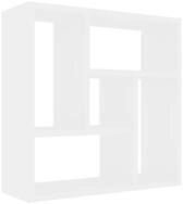 vidaXL Wandregal, Regal Wei&szlig; 45,1x16x45,1 cm Holzwerkstoff