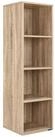 Casaria B&uuml;cherregal Skylar, 4 F&auml;cher 106 x 30 x 30 cm Kippschutz Bodenschoner 40kg