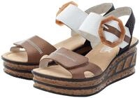 Rieker Sandalette, Sommerschuh, Sandale, Keilabsatz, im modischen Look