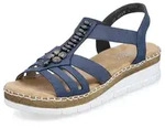 Rieker Riemchensandale, Sommerschuh, Sandalette, Keilabsatz, mit modischen
