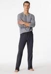 Pyjama SCHIESSER "selected premium inspiration", Herren, Gr. 98, schwarz (203,