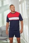 H.I.S Pyjama (2 tlg., 1 St&uuml;ck) Schlafanzug mit breitem Streifen