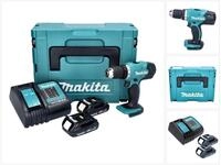 Makita Akku-Schrauber DDF 453 SYJ Akku Bohrschrauber 18 V 42 Nm + 2x Akku 1,3 Ah