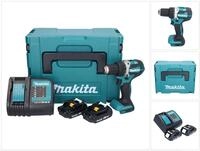 Makita Akku-Schrauber DDF 484 SYJ Akku Bohrschrauber 18 V 54 Nm + 2x Akku 1,5 Ah +