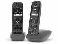 Gigaset AE690 Duo Anthrazit Schnurloses Telefon Schnurloses DECT-Telefon