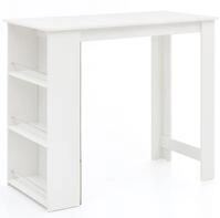 Wohnling Tresentisch Bartisch Wei&szlig; 120 x 107,5 x 60 cm WL5.732 Holz Stehtisch