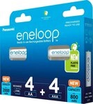 eneloop 8 Akku Kombipack 4x AA 2000mAh und 4x AAA 800mAh eneloop pre-charged...