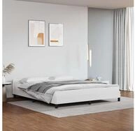vidaXL Bettgestell vidaXL Bettgestell mit Kopfteil ohne Matratze Wei&szlig; 180x200...
