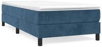 vidaXL Bettgestell, Bettrahmen Dunkelblau 90x200 cm Samt