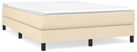 vidaXL Bettgestell, Bettrahmen Creme 140x200 cm Stoff