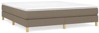vidaXL Bettgestell, Bettrahmen Taupe 160x200 cm Stoff