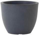 Siena Garden Pflanzk&uuml;bel Pflanzgef&auml;&szlig; BRISTOL anthrazit &Oslash; 45x36,1 cm Steinoptik