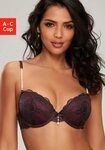LASCANA Push-up-BH mit femininen Perlendetails, sexy Dessous schwarz 70