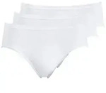 Pompadour H&uuml;ftslip 3er Pack Damen H&uuml;ftslip Passion (Packung, 3-St) Zwickel wei&szlig; 48
