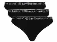 Bamboo basics String Damen String EMMA, 3er Pack - Logo-Bund
