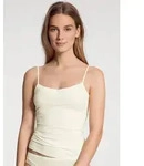 CALIDA Spaghettitop Cate Satin-Einsatz, Single Jersey Qualit&auml;t, elastisch,...