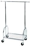 ALCO Garderobenst&auml;nder Garderobe BxHxT 90x130-170x54cm mobil silber