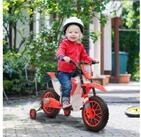 HOMCOM Elektro-Kindermotorrad Elektrofahrzeug mit 2 abnehmbaren St&uuml;tzr&auml;dern f&uuml;r