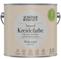 SCH&Ouml;NER WOHNEN FARBE Wandfarbe Sch&ouml;ner Wohnen Naturell Kreidefarbe 2,5 Ltr.