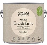 SCH&Ouml;NER WOHNEN FARBE Wandfarbe Sch&ouml;ner Wohnen Naturell Kreidefarbe 2,5 Ltr.
