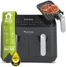 TurboTronic by Z-Line Hei&szlig;luftfritteuse XXL Doppelkammer 12in1 Dual Airfryer...
