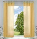 Gardinenbox Gardine (2 St), Schlaufen, transparent, Voile, Transparent Vorhang...