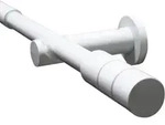 GARDINIA Gardinenstange Set Metall, &Oslash; 19 mm, 1-l&auml;ufig, ausziehbar,...