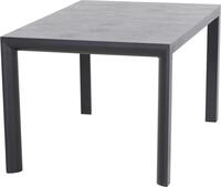 Siena Garden Gartentisch SILVA Tisch 140x90cm matt anthrazit/wood-grey,