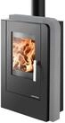 Haas + Sohn Kaminofen ARUBA 220.17-ST perl-schwarz/Quarzit grau, Zeitbrand