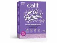 Catit Go Natural! Klumpstreu aus Erbsenhüllen Lavendel 14L