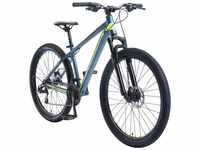 Bikestar Hardtail Aluminium MTB 27,5" blau/grün