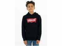 Levi's® Kids Kapuzensweatshirt LVB BATWING SCREENPRINT HOODIE for BOYS, schwarz