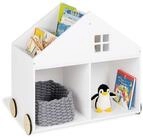Pinolino&reg; Kinderregal Kinderb&uuml;cherregal mit Rollen 'Hus', wei&szlig;
