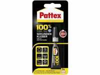 Pattex Bastelkleber Pattex 100% Sekundenkleber 3 g Tube, transparent