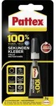 Pattex Bastelkleber Pattex 100% Sekundenkleber 3 g Tube, transparent